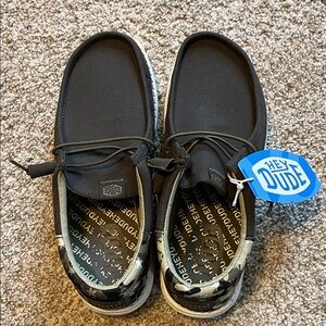 Hey Dude Men’s in Dark Grey and Camouflage